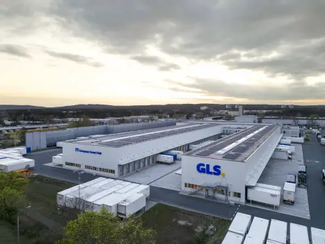 Aerial view of the GLS terminal