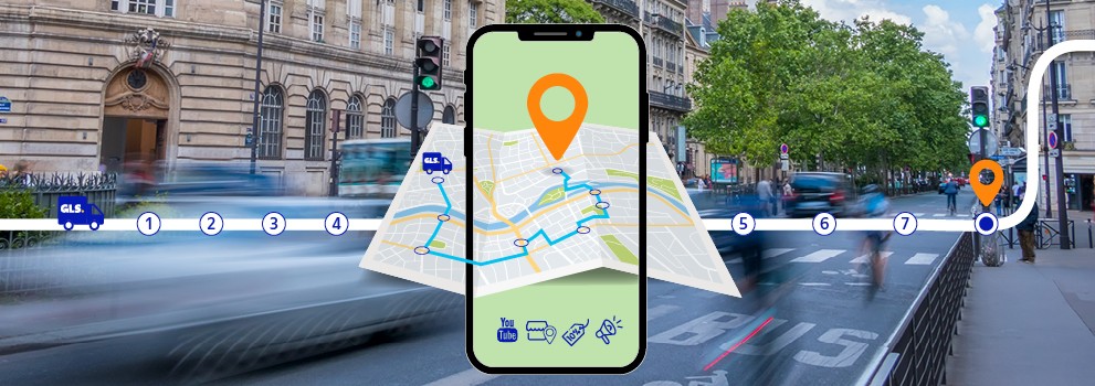 Écran de suivi de colis avec Engage Plus de GLS