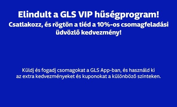 GLS VIP hűségprogram